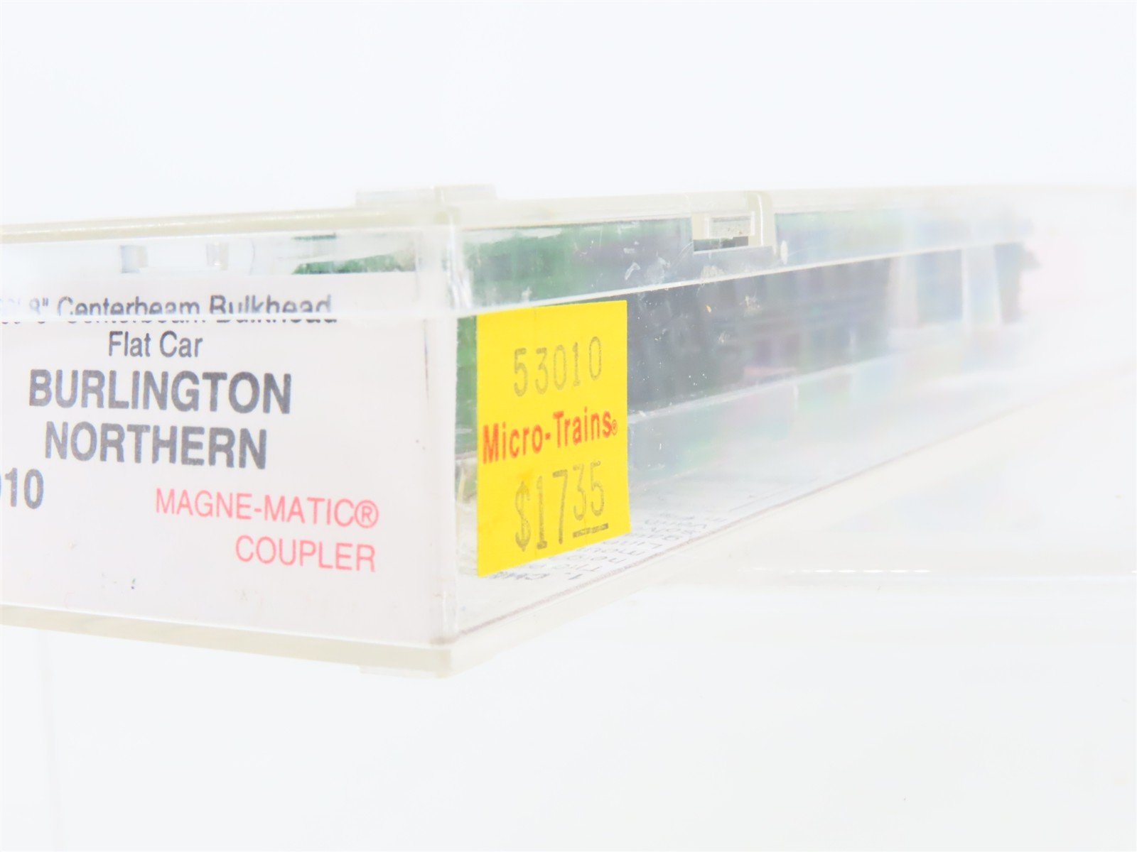 N Micro-Trains MTL 53010 BN Burlington Northern Centerbeam Bulkhead Flat Car
