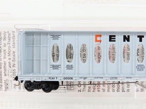 N Scale Micro-Trains MTL 53040 TCAX Centex Centerbeam Bulkhead Flat Car #700006