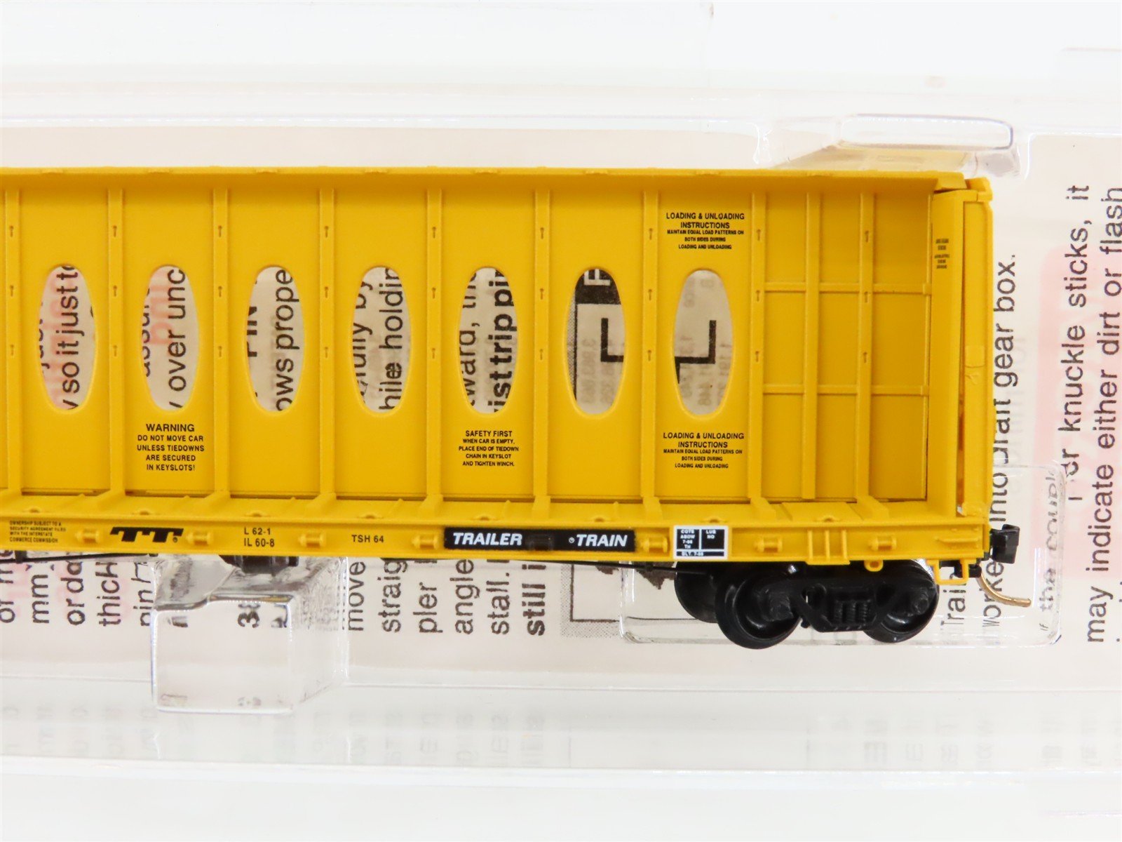 N Micro-Trains MTL 53020 TTZX Trailer Train Centerbeam Bulkhead Flat Car #86090