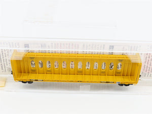 N Micro-Trains MTL 53020 TTZX Trailer Train Centerbeam Bulkhead Flat Car #86090
