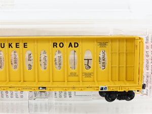 N Micro-Trains MTL 53050 MILW Milwaukee Road Thrall Centerbeam Flat Car #63056