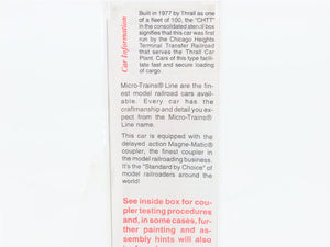 N Micro-Trains MTL 53050 MILW Milwaukee Road Thrall Centerbeam Flat Car #63056
