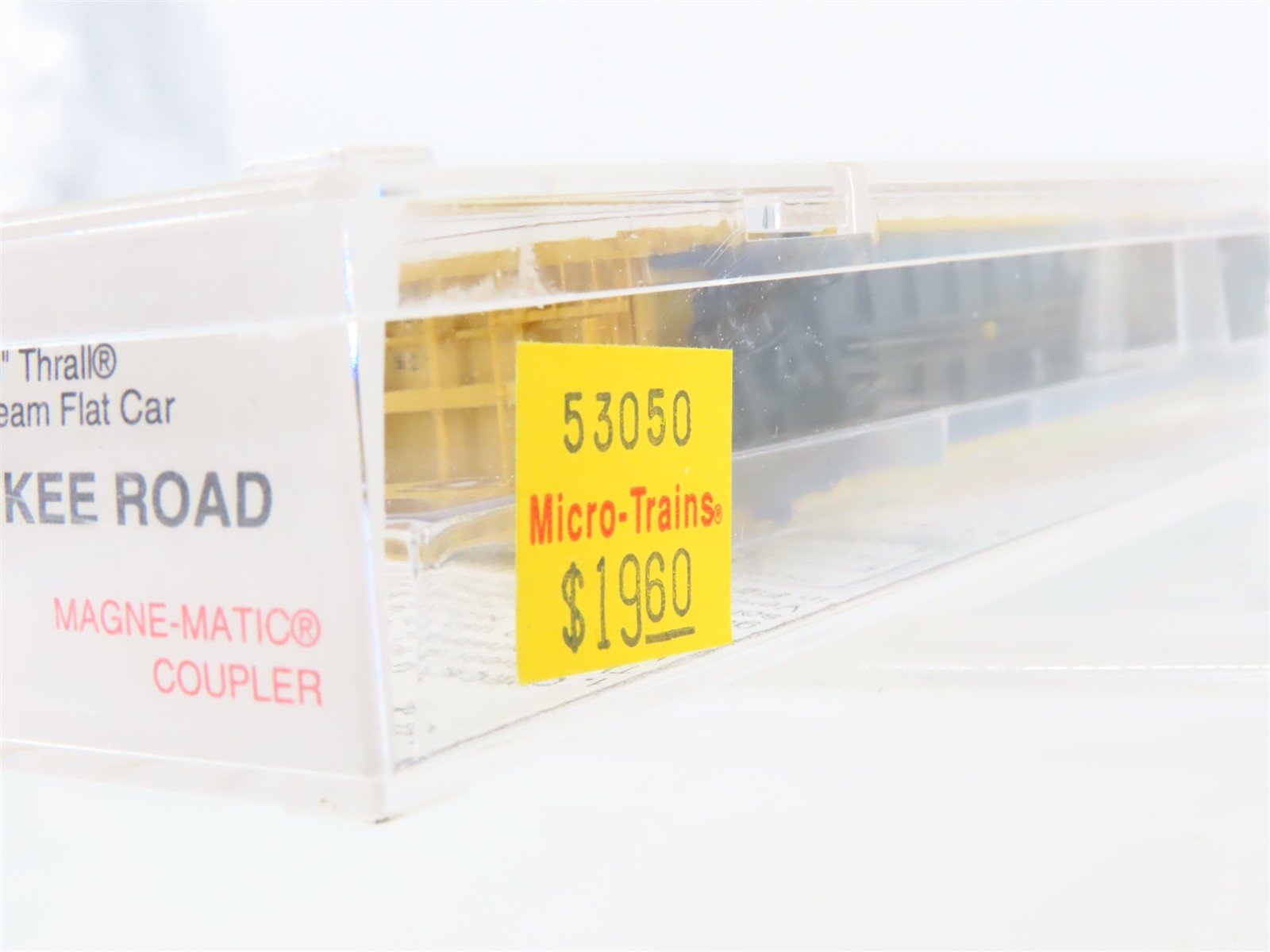 N Micro-Trains MTL 53050 MILW Milwaukee Road Thrall Centerbeam Flat Car #63056