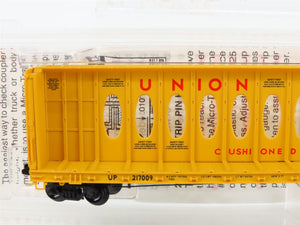 N Micro-Trains MTL 53030 UP Union Pacific Centerbeam Bulkhead Flat Car #217009
