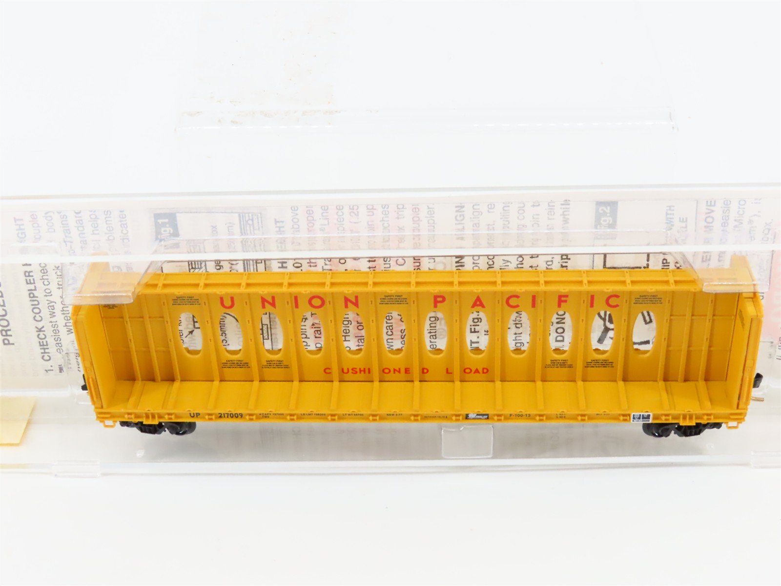 N Micro-Trains MTL 53030 UP Union Pacific Centerbeam Bulkhead Flat Car #217009
