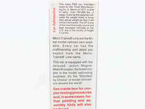 N Micro-Trains MTL 53030 UP Union Pacific Centerbeam Bulkhead Flat Car #217009
