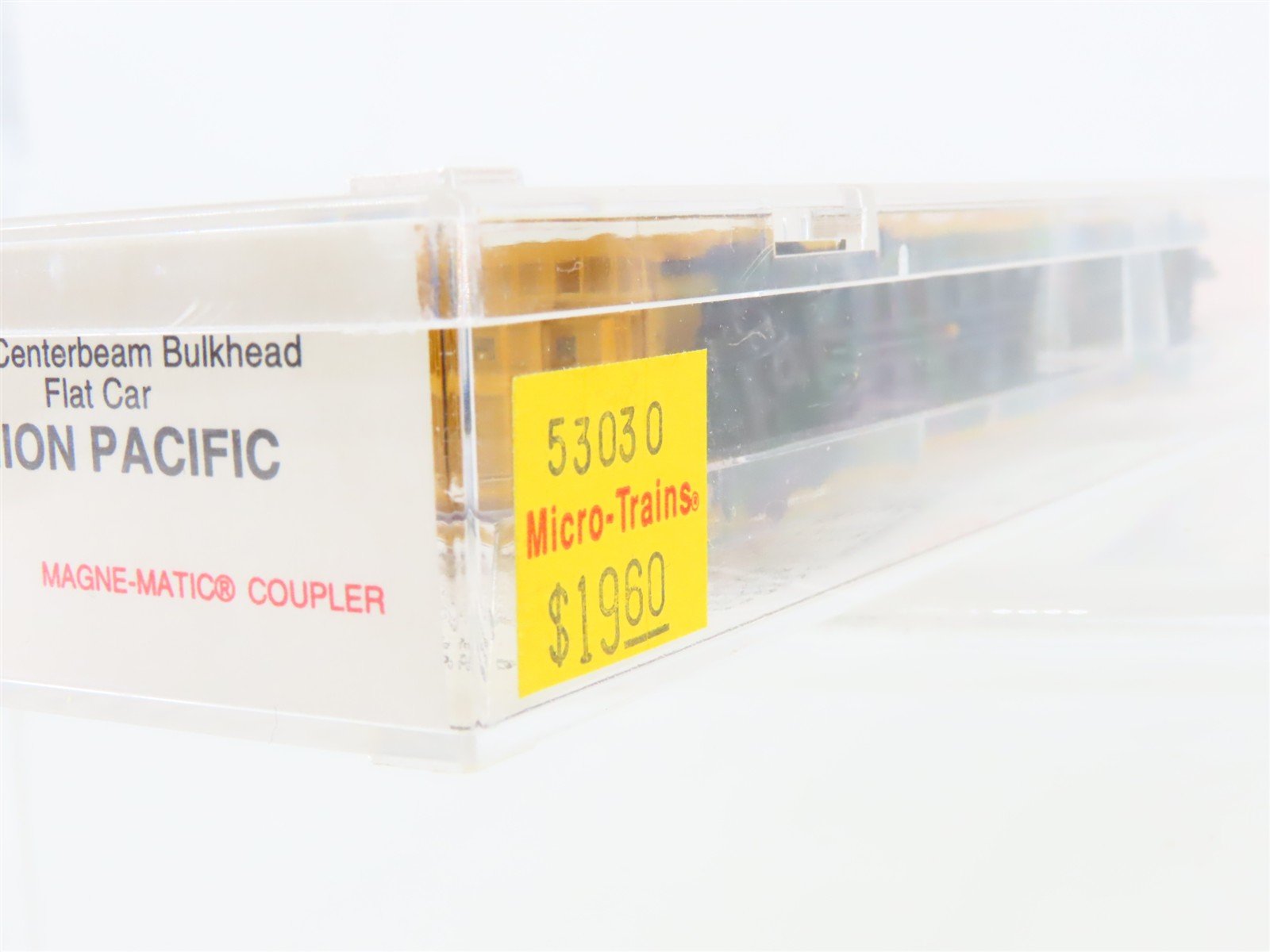 N Micro-Trains MTL 53030 UP Union Pacific Centerbeam Bulkhead Flat Car #217009