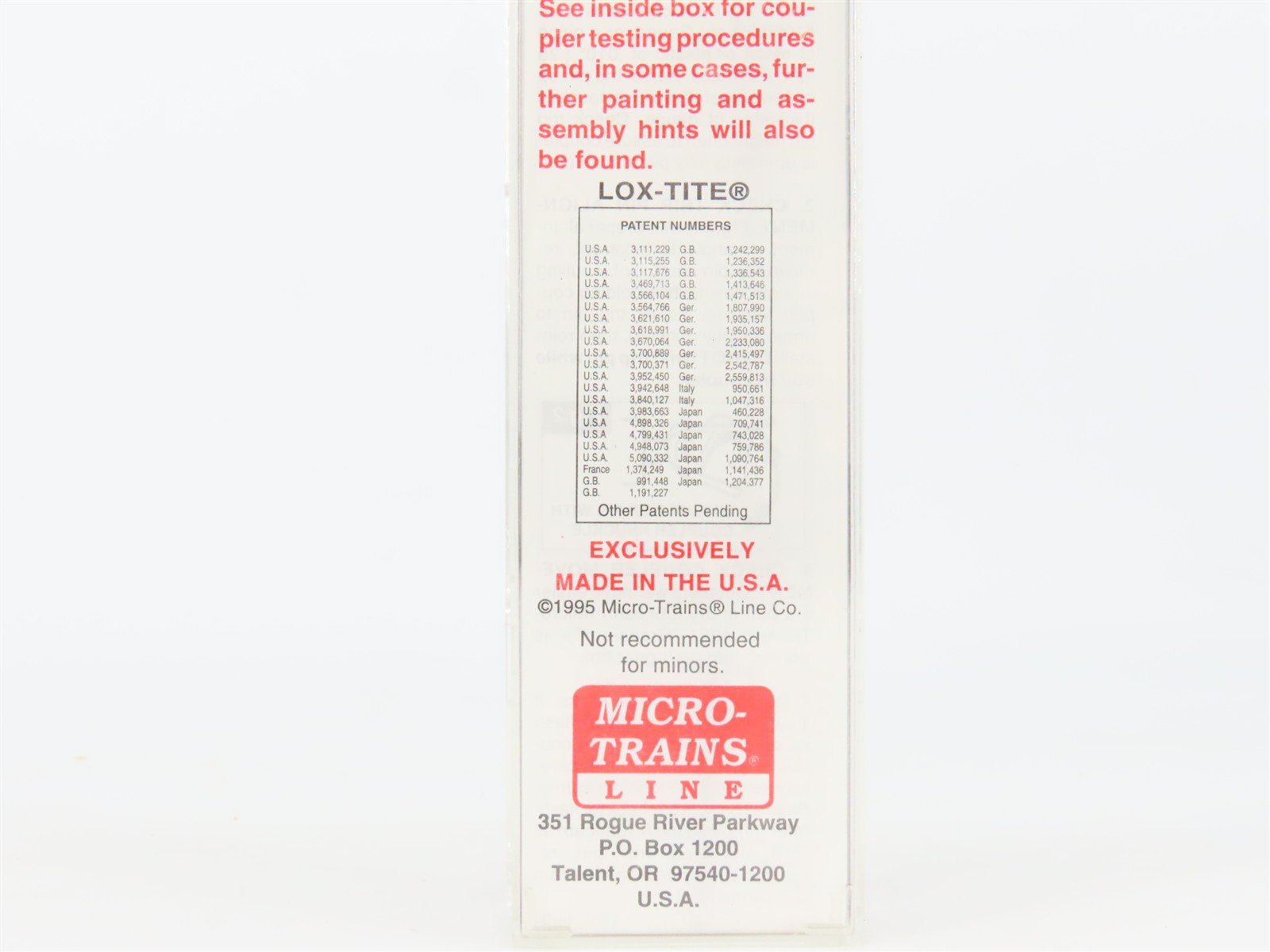 N Scale Micro-Trains MTL 54040 TTPX Trailer Train 61' 8