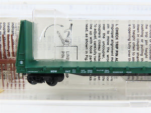 N Micro-Trains MTL 54100 MDW Minnesota Dakota & Western Bulkhead Flat Car #1147