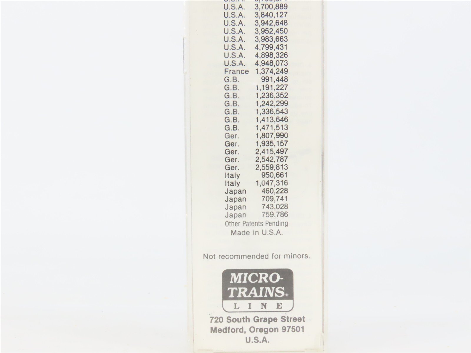 N Micro-Trains MTL 54100 MDW Minnesota Dakota & Western Bulkhead Flat Car #1147