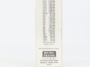 N Micro-Trains MTL 54100 MDW Minnesota Dakota & Western Bulkhead Flat Car #1147