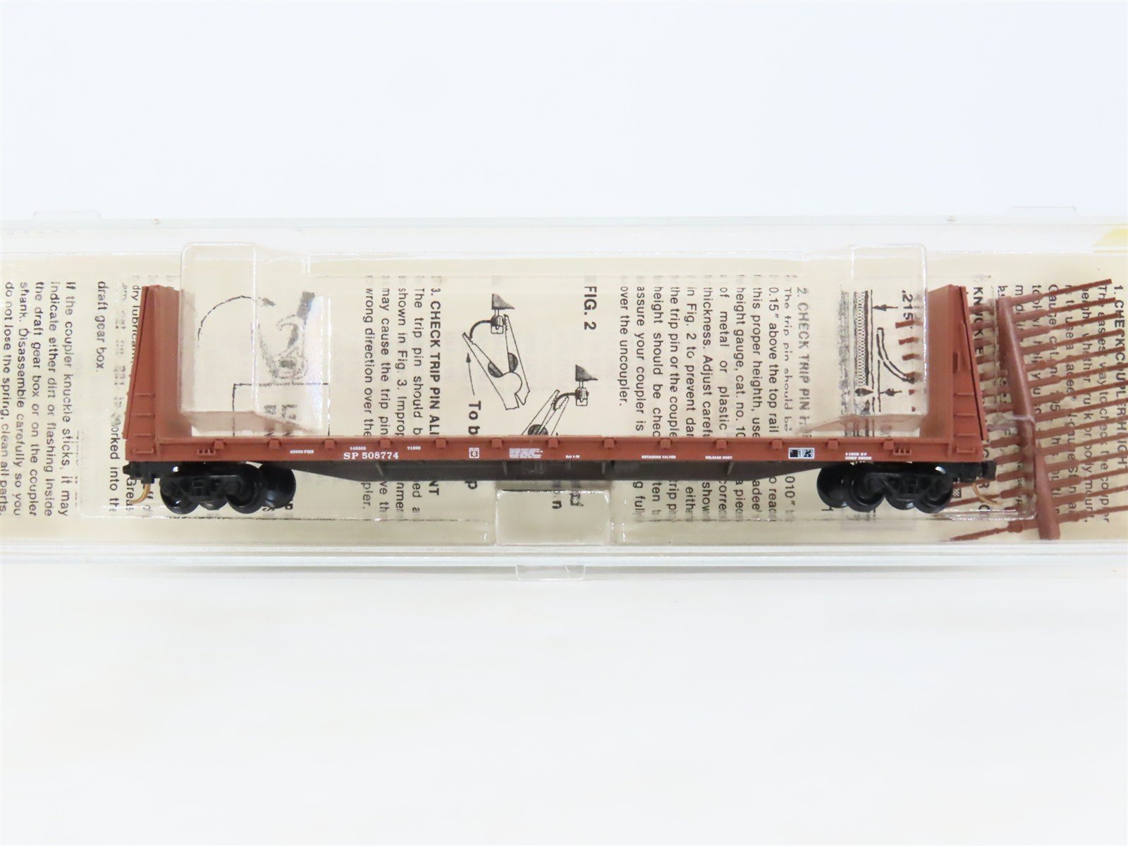 N Kadee Micro-Trains MTL 54020 SP Southern Pacific Bulkhead Flat Car #508774