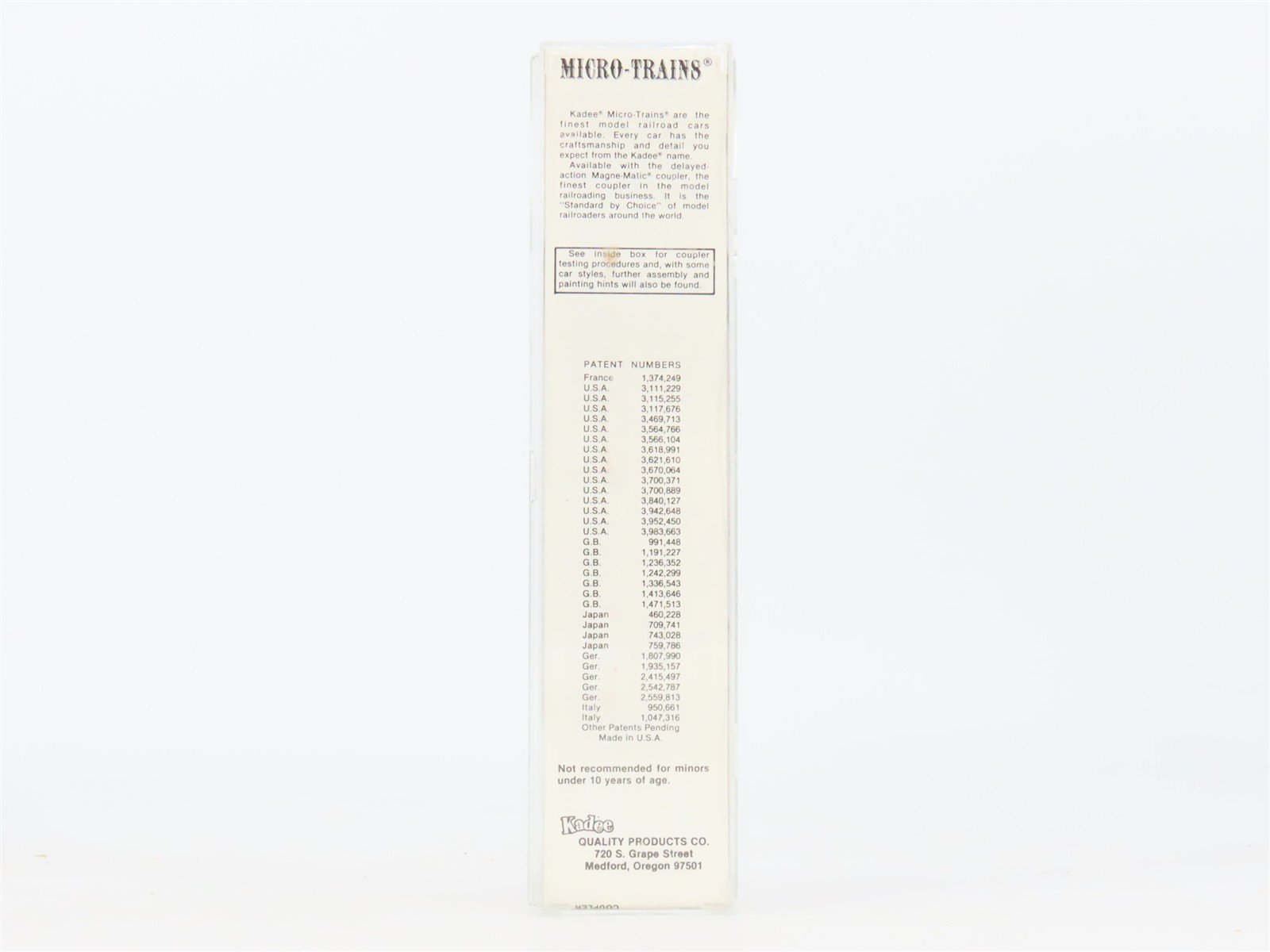 N Kadee Micro-Trains MTL 54020 SP Southern Pacific Bulkhead Flat Car #508774