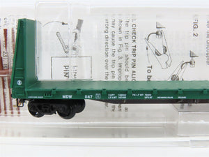 N Kadee Micro-Trains MTL 54100 MDW Minnesota Dakota & Western Bulkhead Flat Car