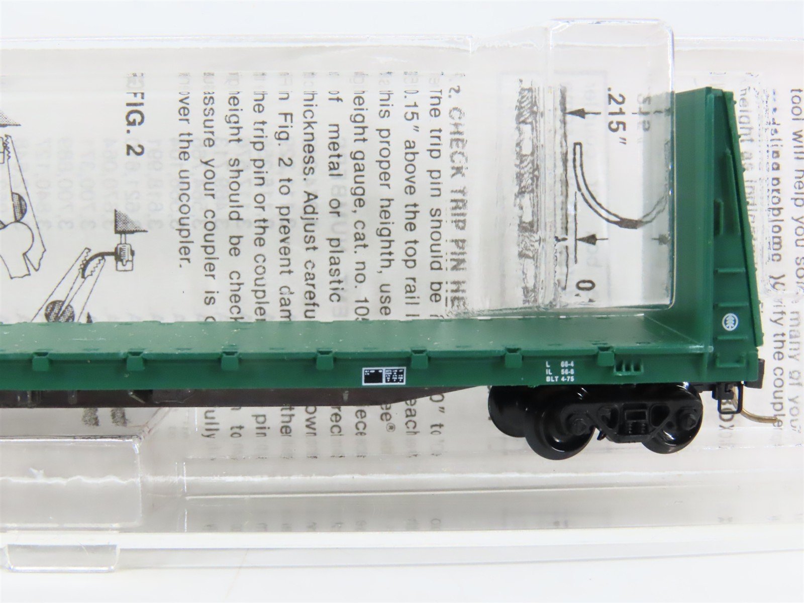 N Kadee Micro-Trains MTL 54100 MDW Minnesota Dakota & Western Bulkhead Flat Car