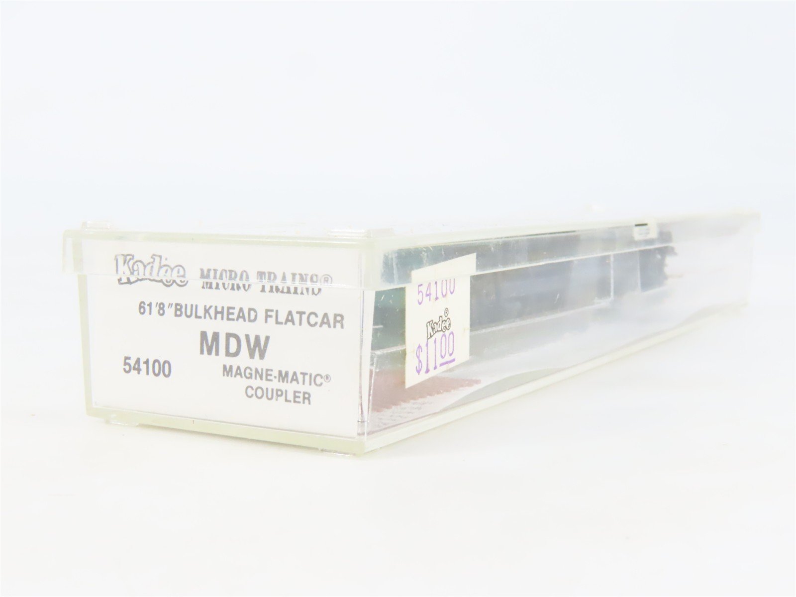 N Kadee Micro-Trains MTL 54100 MDW Minnesota Dakota & Western Bulkhead Flat Car