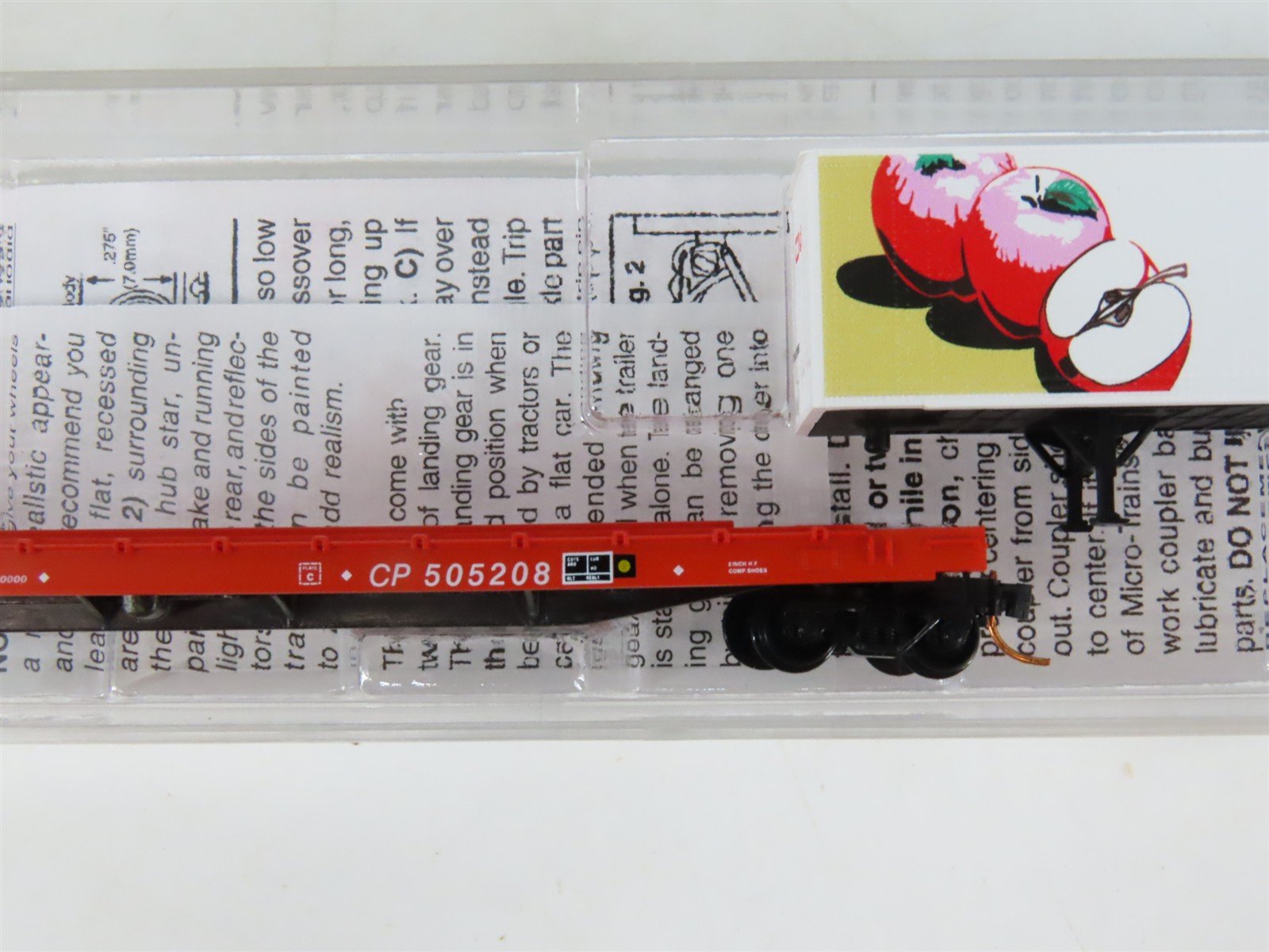 N Scale Micro-Trains MTL 06400120 CP Rail TOFC Flat Car #505208 w/ CN Trailer