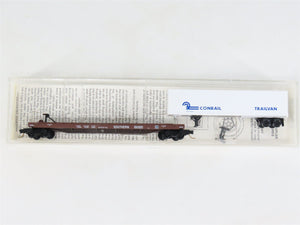 N Scale Micro-Trains MTL 64034 Southern TOFC Flat Car #151300 w/ Conrail Trailer