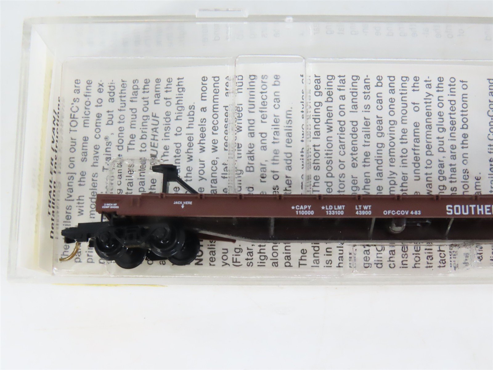 N Scale Micro-Trains MTL 64034 Southern TOFC Flat Car #151300 w/ Conrail Trailer