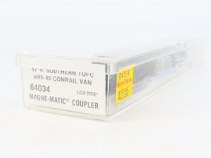 N Scale Micro-Trains MTL 64034 Southern TOFC Flat Car #151300 w/ Conrail Trailer