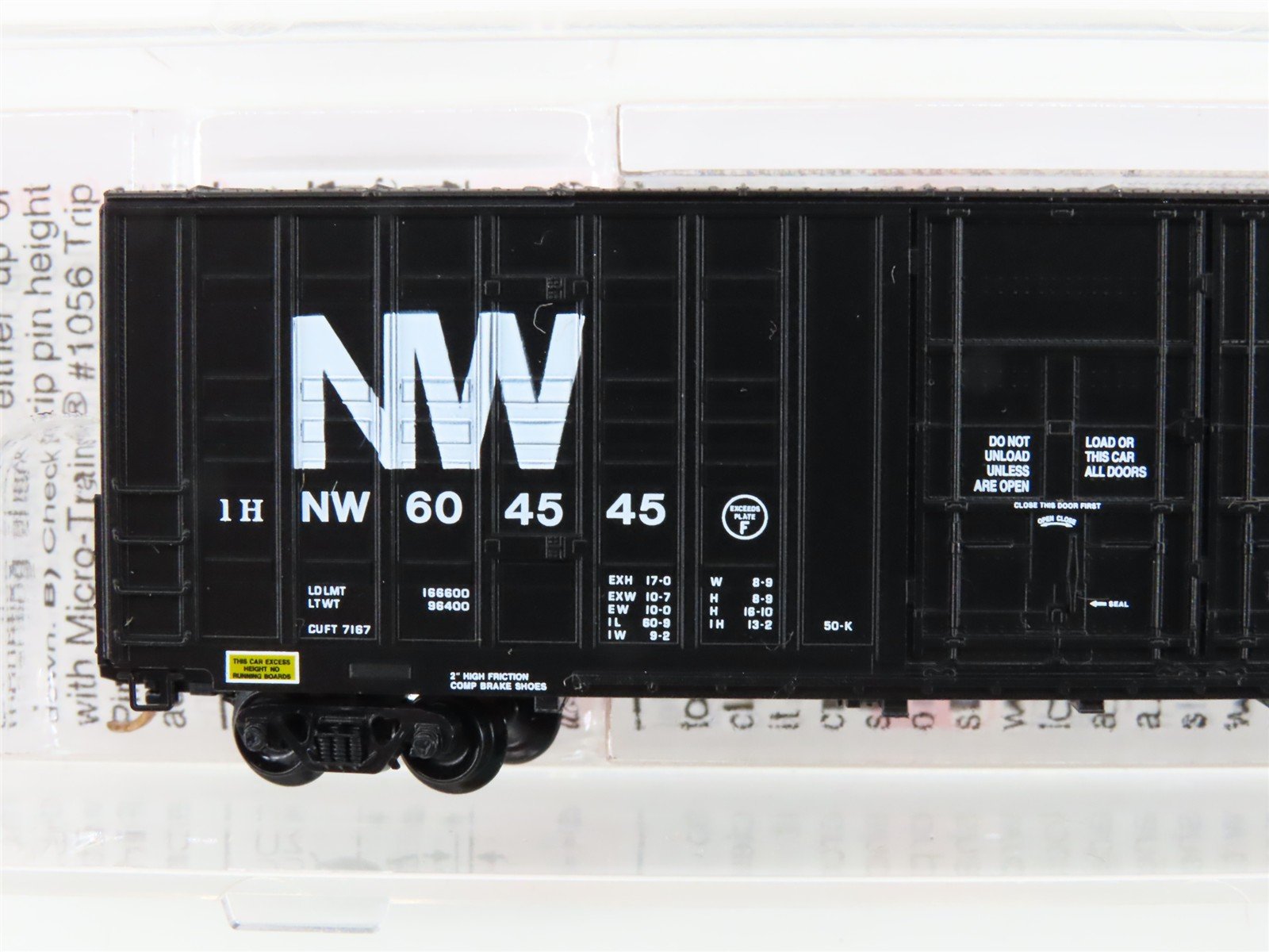 N Micro-Trains MTL 103070 N&W Norfolk & Western 60' Excess Height Boxcar# 604545