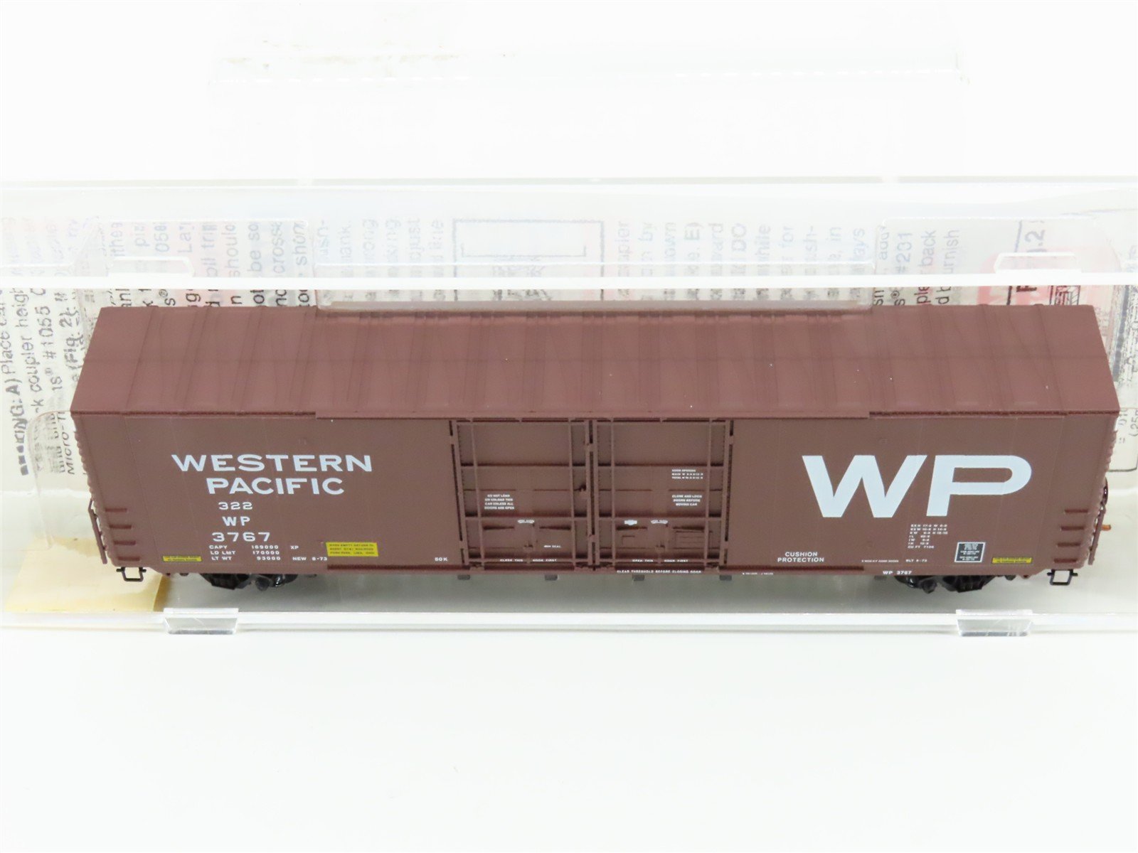 N Scale Micro-Trains MTL 102050 WP Western Pacific 60' Excess Height Boxcar 3767