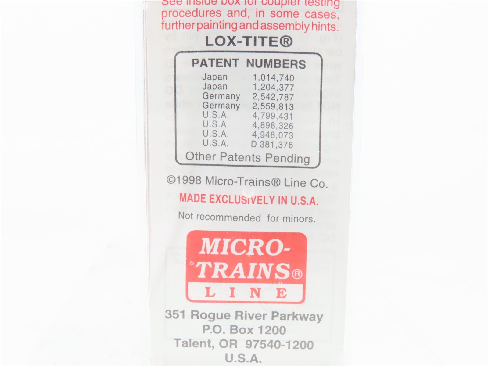 N Scale Micro-Trains MTL 102050 WP Western Pacific 60' Excess Height Boxcar 3767