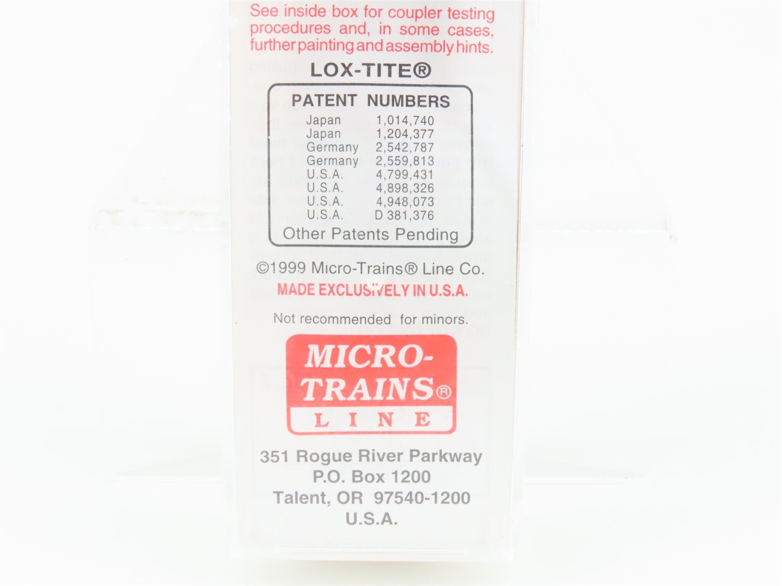 N Micro-Trains MTL 103040 MILW Milwaukee Road 60' Excess Height Box Car #4295