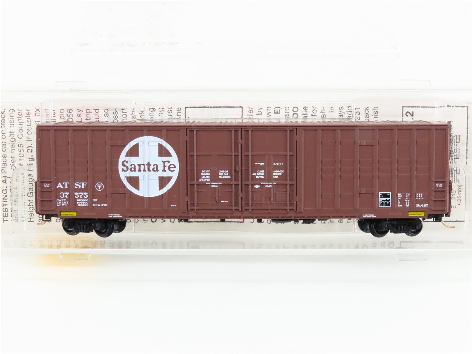 N Scale Micro-Trains MTL 103030 ATSF Santa Fe 60' Excess Height Box Car #37575