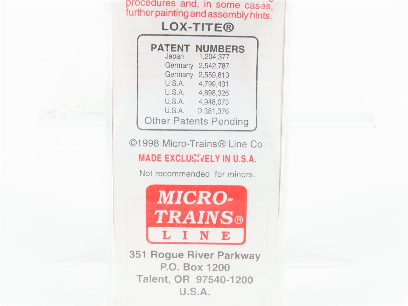 N Scale Micro-Trains MTL 103030 ATSF Santa Fe 60' Excess Height Box Car #37575