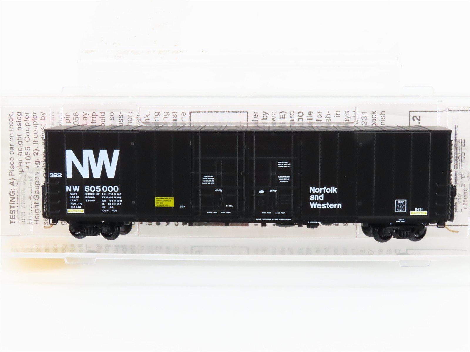 N Micro-Trains MTL 102040 NW Norfolk & Western 60' Excess Height Box Car #605000