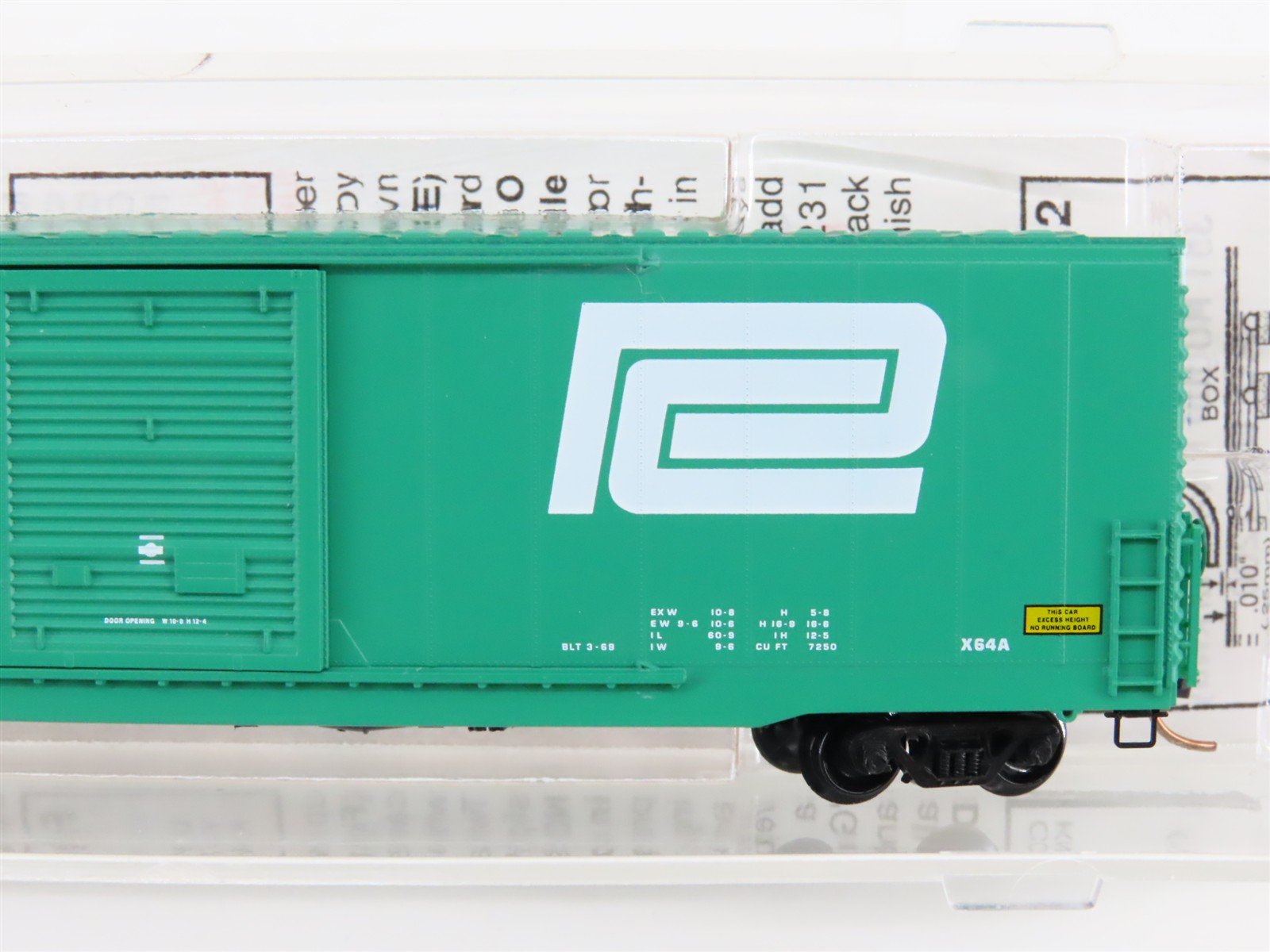 N Scale Micro-Trains MTL 104020 PC Penn Central 60' Excess Height Boxcar #278655