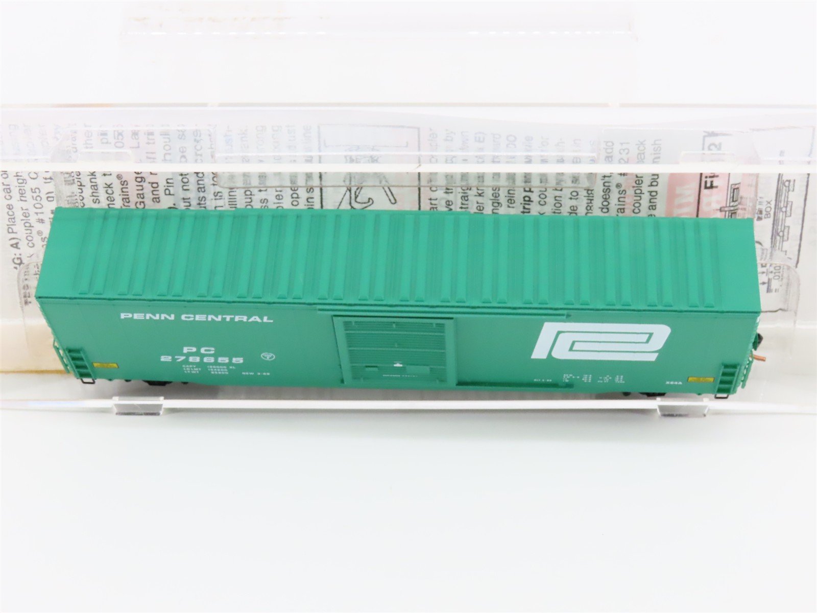 N Scale Micro-Trains MTL 104020 PC Penn Central 60' Excess Height Boxcar #278655