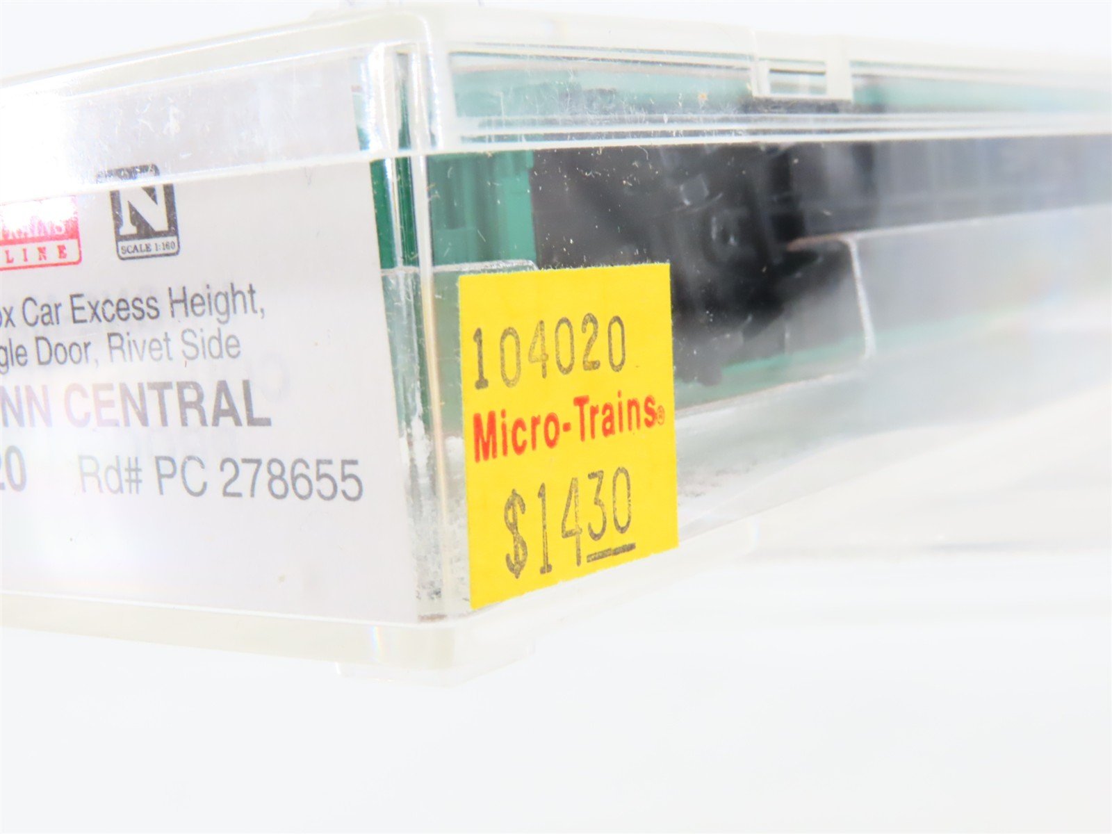 N Scale Micro-Trains MTL 104020 PC Penn Central 60' Excess Height Boxcar #278655