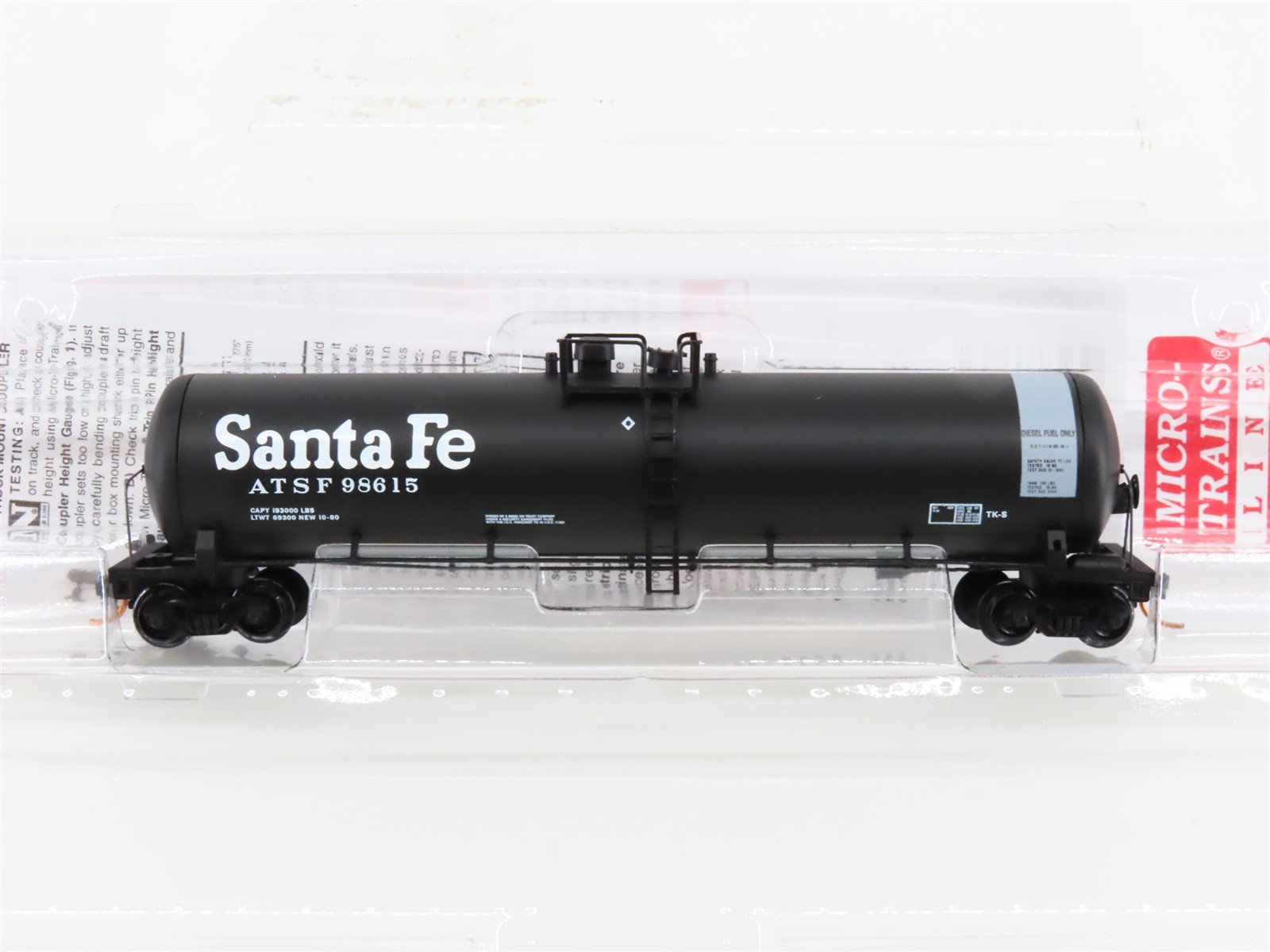 N Micro-Trains MTL 11000120 ATSF Santa Fe 56' General Service Tank Car #98615