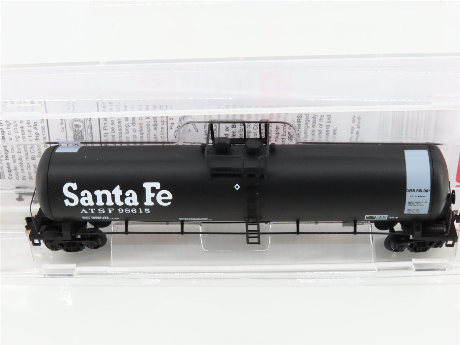 N Micro-Trains MTL 11000120 ATSF Santa Fe 56' General Service Tank Car #98615