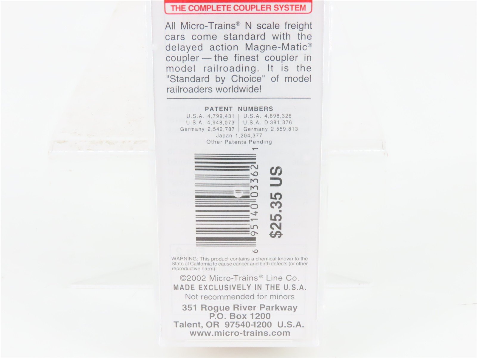 N Scale Micro-Trains MTL 110040 BN 56' General Service Tank Car #875000