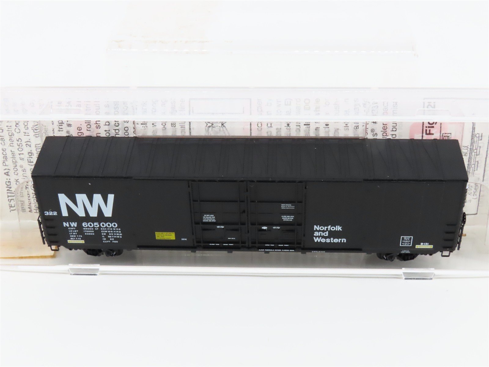 N Micro-Trains MTL 102040 NW Norfolk & Western 60' Excess Height Box Car #605000