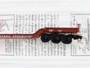 N Micro-Trains MTL 109010 PRR Pennsylvania Depressed Center Flat Car #470016