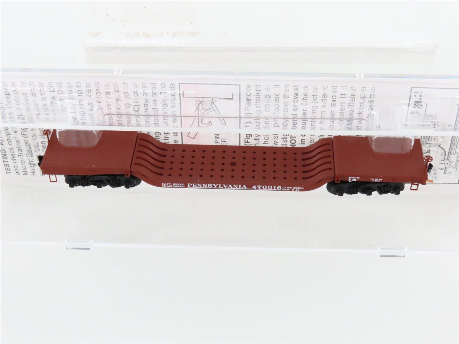 N Micro-Trains MTL 109010 PRR Pennsylvania Depressed Center Flat Car #470016