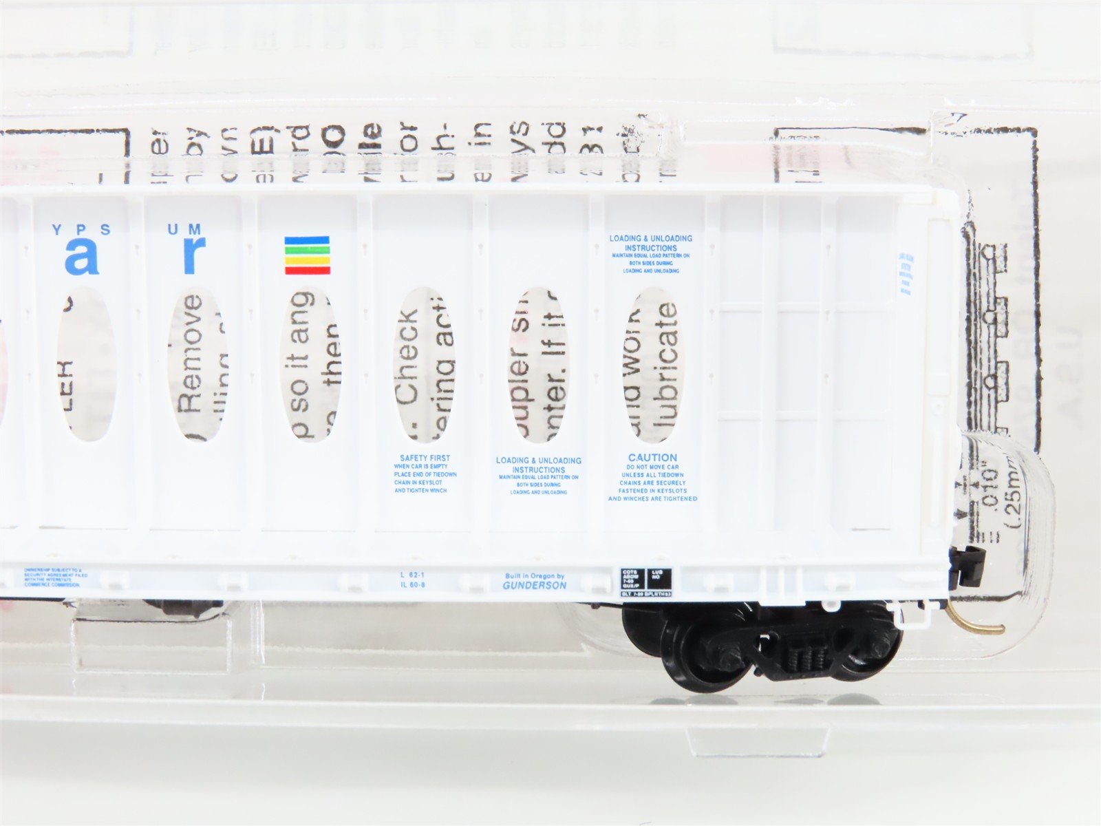 N Scale Micro-Trains MTL 53510 GBRX Domtar Gypsum Center Partition Flat Car 9020