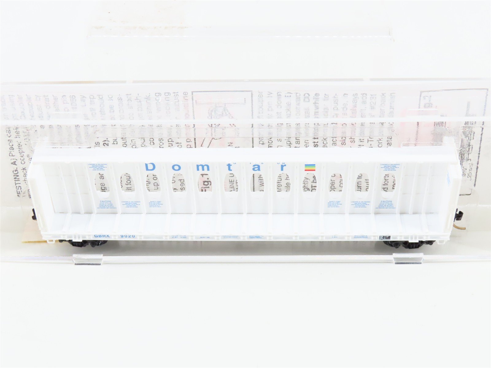 N Scale Micro-Trains MTL 53510 GBRX Domtar Gypsum Center Partition Flat Car 9020