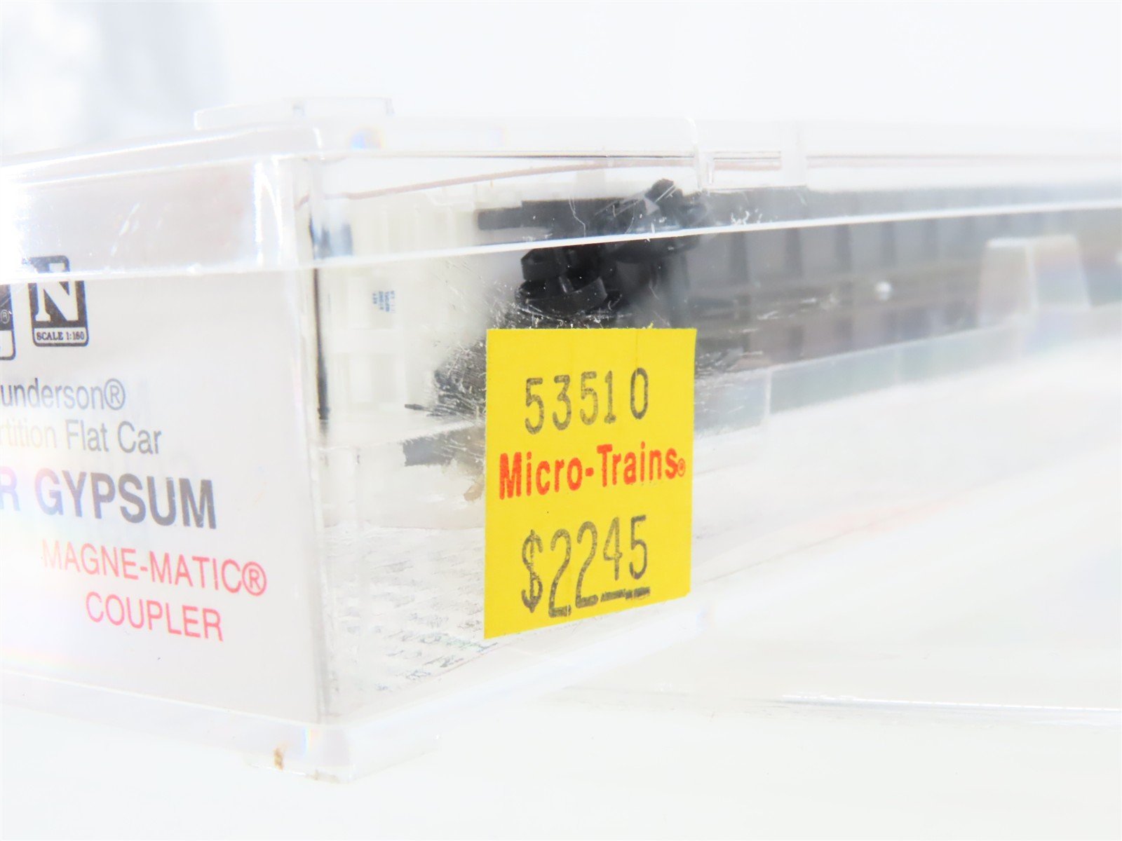 N Scale Micro-Trains MTL 53510 GBRX Domtar Gypsum Center Partition Flat Car 9020