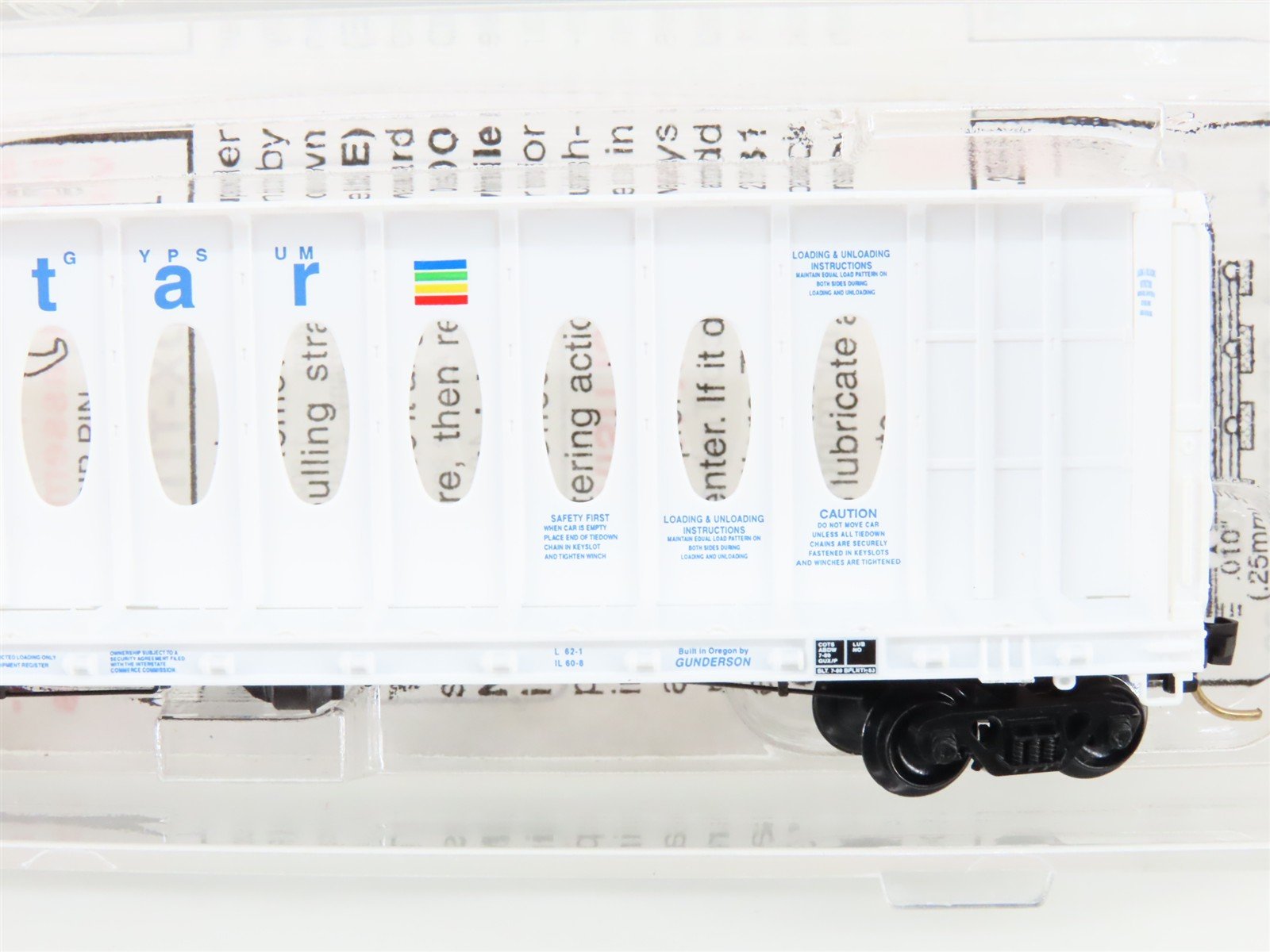 N Scale Micro-Trains MTL 53510 GBRX Domtar Gypsum Center Partition Flat Car 9020