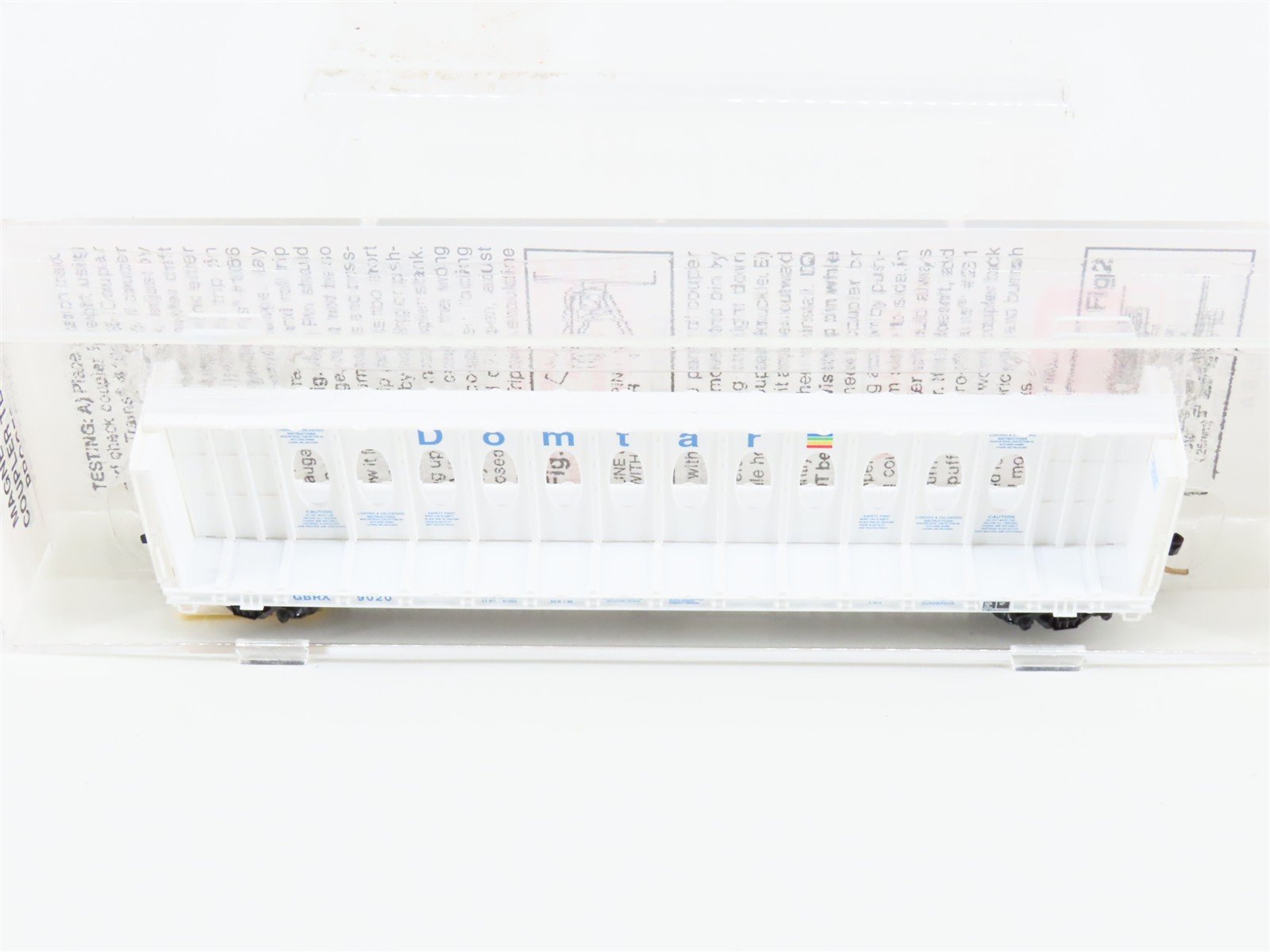 N Scale Micro-Trains MTL 53510 GBRX Domtar Gypsum Center Partition Flat Car 9020