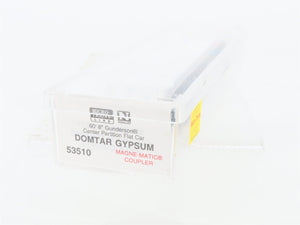 N Scale Micro-Trains MTL 53510 GBRX Domtar Gypsum Center Partition Flat Car 9020