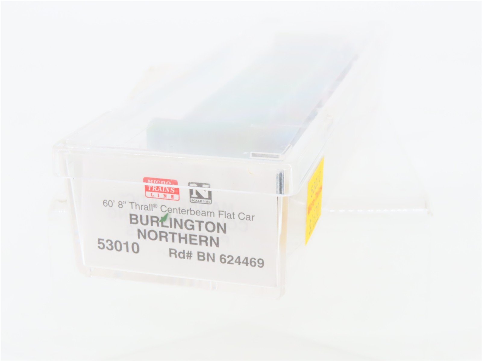N Scale Micro-Trains MTL 53010 BN Burlington Northern Centerbeam Flat Car 624469