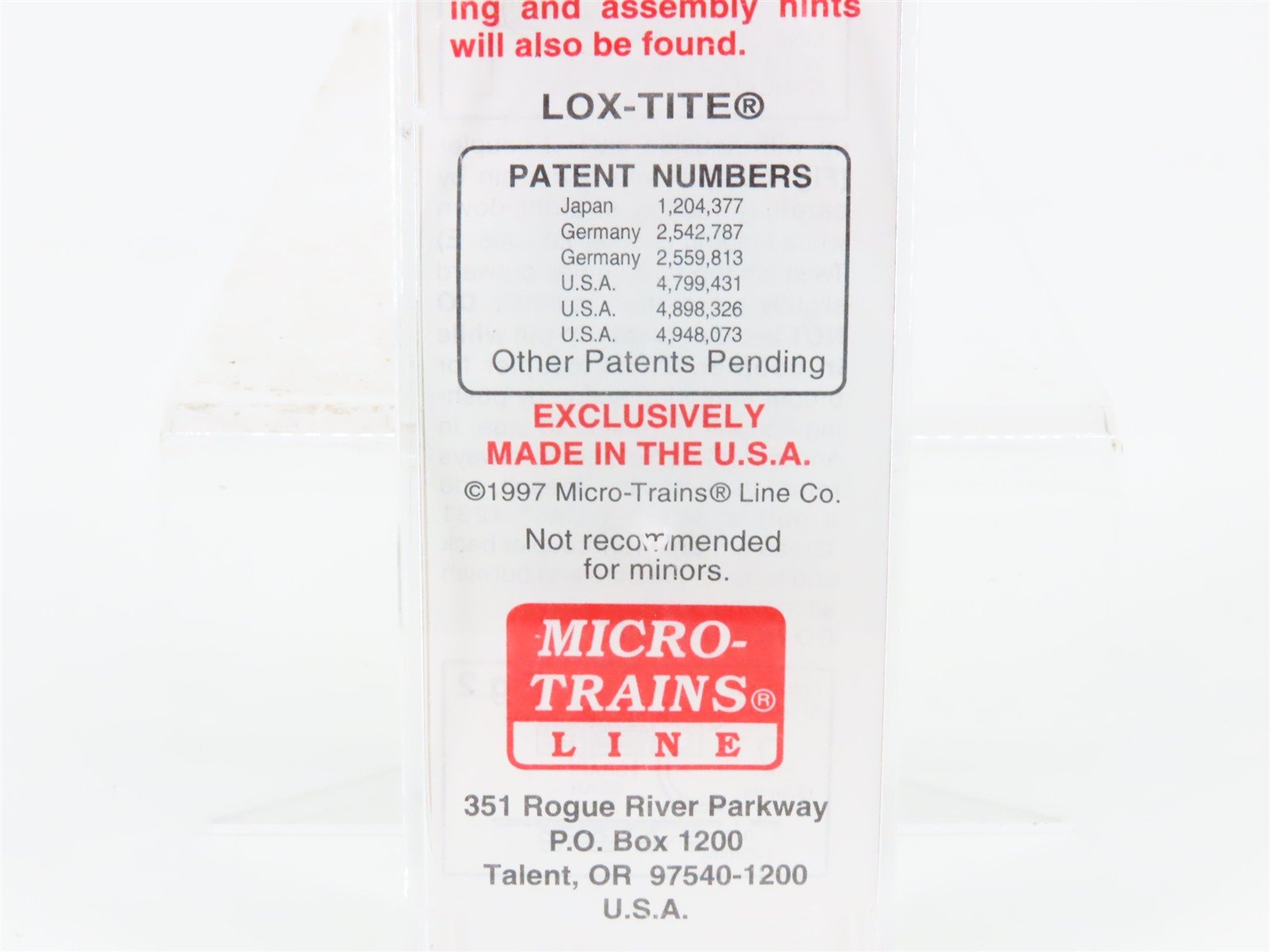 N Scale Micro-Trains MTL 102010 DT&I 60' Excess Height Box Car #25915