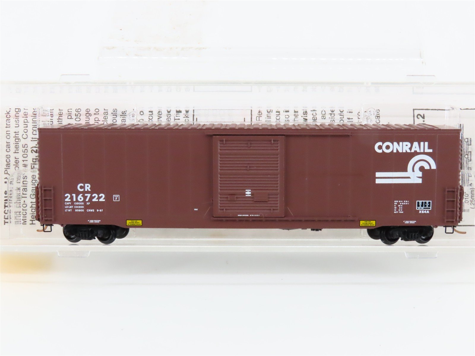 N Scale Micro-Trains MTL 104040 CR Conrail 60' Excess Height Box Car #216722