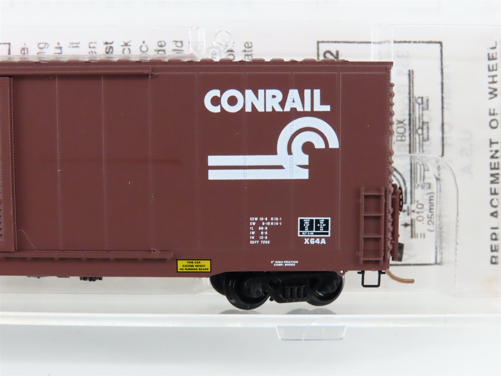 N Scale Micro-Trains MTL 104040 CR Conrail 60' Excess Height Box Car #216722